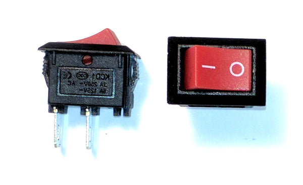 Two-Pack On/Off Rocker Switch 13mm x 9mm Mounting Hole
