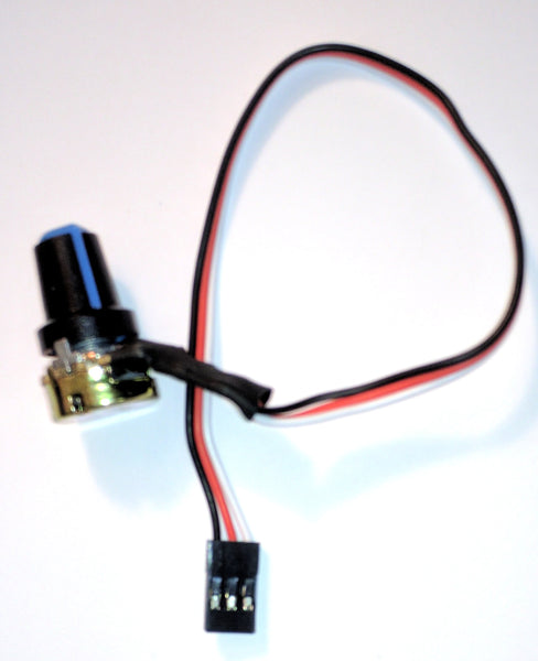 Rotary Potentiometer, 10k Ohms, Linear, 6mm Shaft Diameter with Dial Cap and Nut